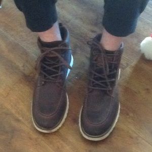 Men's 11 Eu size 44 brown boots.